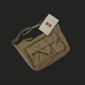 Beige Uniqlo Crossbody Bag